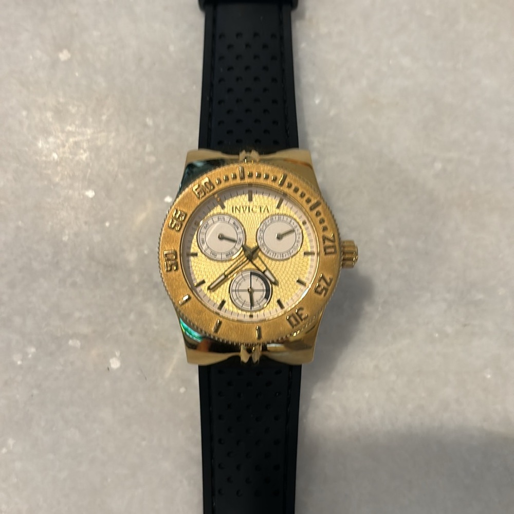 Invicta Gold and Black Watch